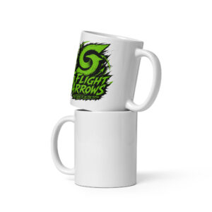 white glossy mug